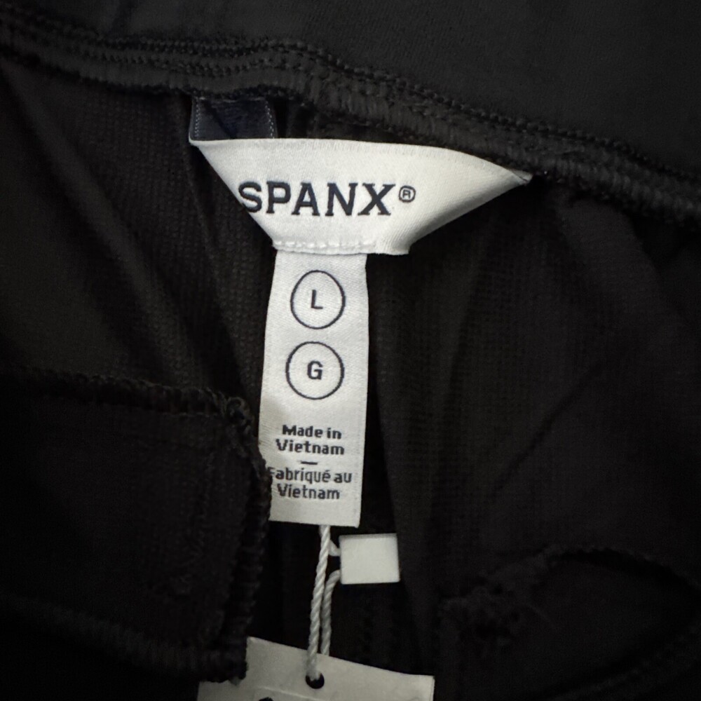 SPANX The Perfect Pant Crop Womens L Black Ponte Knit Slim Stretch - Picture 11 of 16